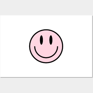 Pink Smiley Face Posters and Art